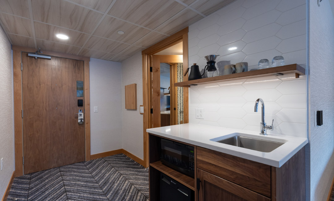 Accessible room at Hotel Canoe & Suites